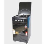 Blueflame 50x50 Auto Ignition Cooker – 2 Gas + 2 Electric Burners, Sleek Black"
