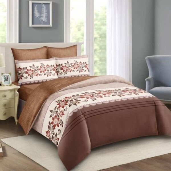 6*6 Duvet set with 1 Bedsheet & 2 pillow Cases-Maroon