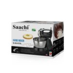 Saachi Hand Mixer with Rotating Bowl – 3.0L, 250W, 5-Speed + Turbo (NL-HM-4157CB) - Image 2